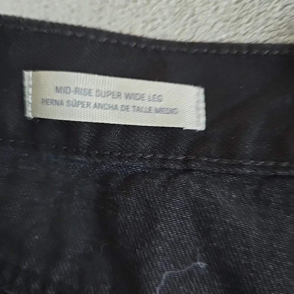 Universal‎ Threads  Jeans Womens 16R Black High-Rise Sailor Wide Leg Casual